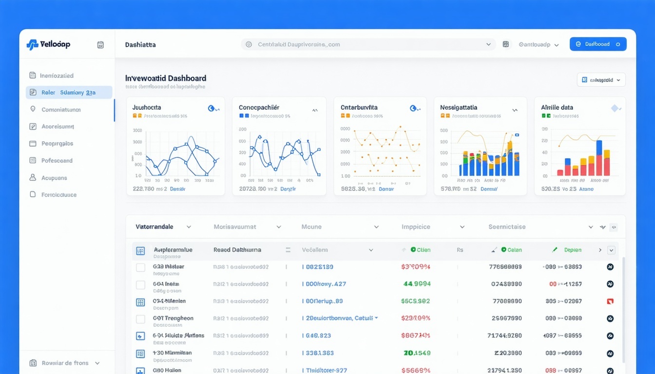 Dashboard centralizado com dados integrados